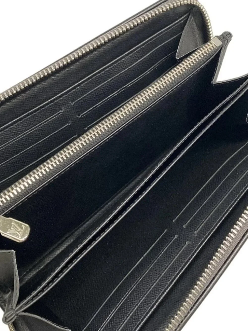 LOUIS VUITTON Zippy Wallet Gray Monogram Jacquard Denim RFID : confirmed